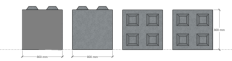 Betonový blok AB2 800x800x800 mm (2)